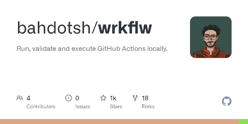 GitHub - bahdotsh/wrkflw: Run, validate and execute GitHub Actions locally.