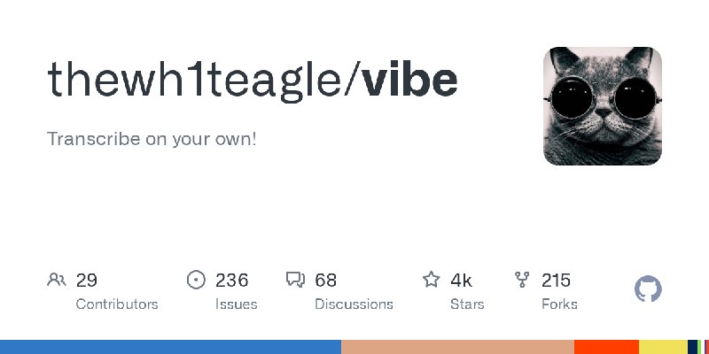 GitHub - thewh1teagle/vibe: Transcribe on your own!