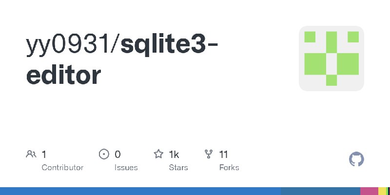 GitHub - yy0931/sqlite3-editor
