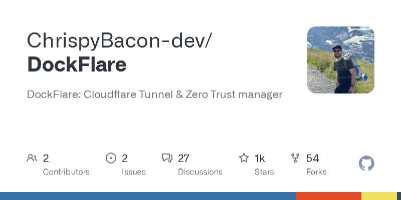 GitHub - ChrispyBacon-dev/DockFlare: DockFlare: Cloudflare Tunnel & Zero Trust manager
