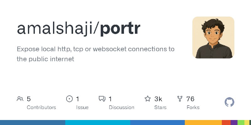 GitHub - amalshaji/portr: Expose local http, tcp or websocket connections to the public internet