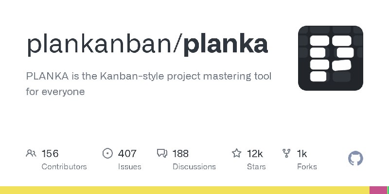 GitHub - plankanban/planka: PLANKA is the Kanban-style project mastering tool for everyone