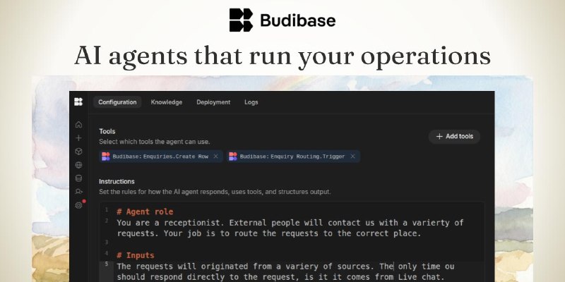 GitHub - Budibase/budibase: AI agents, automations and apps that run your operations. Model agnostic.