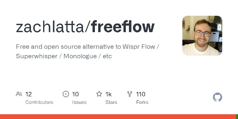 GitHub - zachlatta/freeflow: Free and open source alternative to Wispr Flow / Superwhisper / Monologue / etc