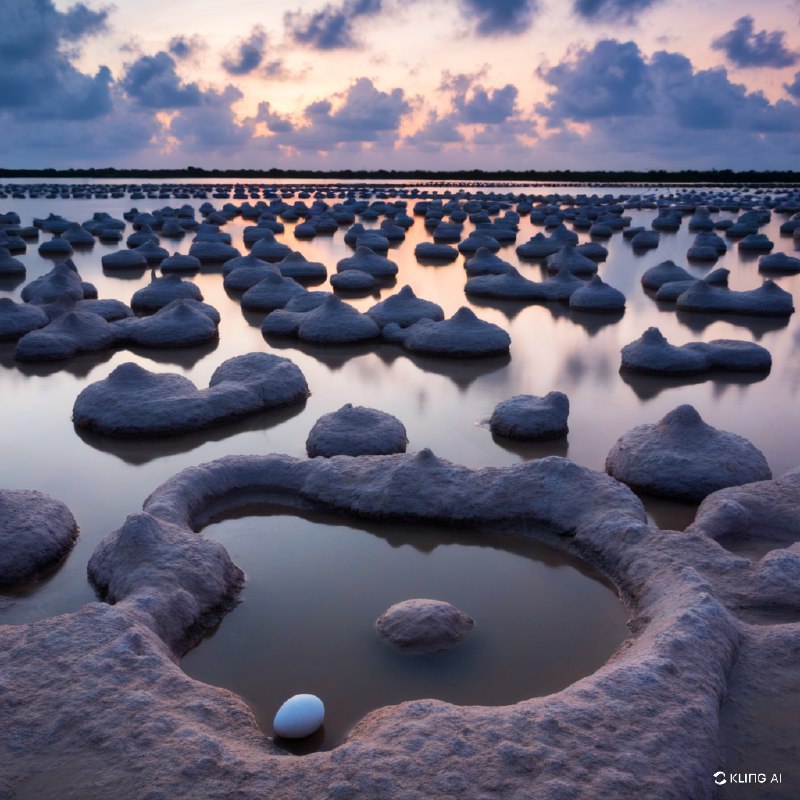 自然与可持续发展的结合巢中的加勒比火烈鸟蛋，里奥拉加托斯自然保护区，尤卡坦州，墨西哥自然与可持续发展的结合巢中的加勒比火烈鸟蛋，里奥拉加托斯自然保护区，尤卡坦州，墨西哥