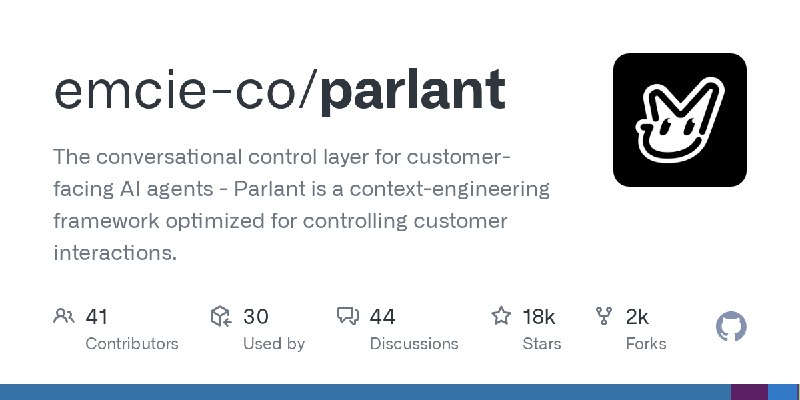 GitHub - emcie-co/parlant: The conversational control layer for customer-facing AI agents - Parlant is a context-engineering framework…