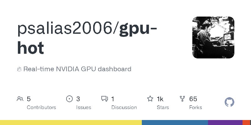 GitHub - psalias2006/gpu-hot: 🔥 Real-time NVIDIA GPU dashboard