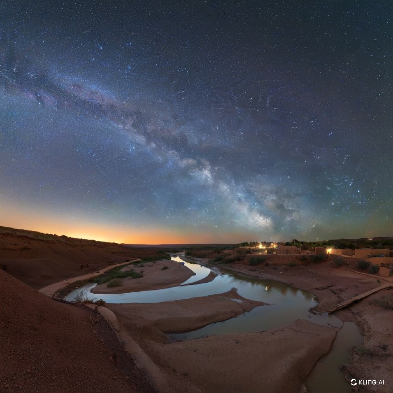 红尘中的宇宙美景银河，阿伊特本哈杜杜，摩洛哥红尘中的宇宙美景银河，阿伊特本哈杜杜，摩洛哥