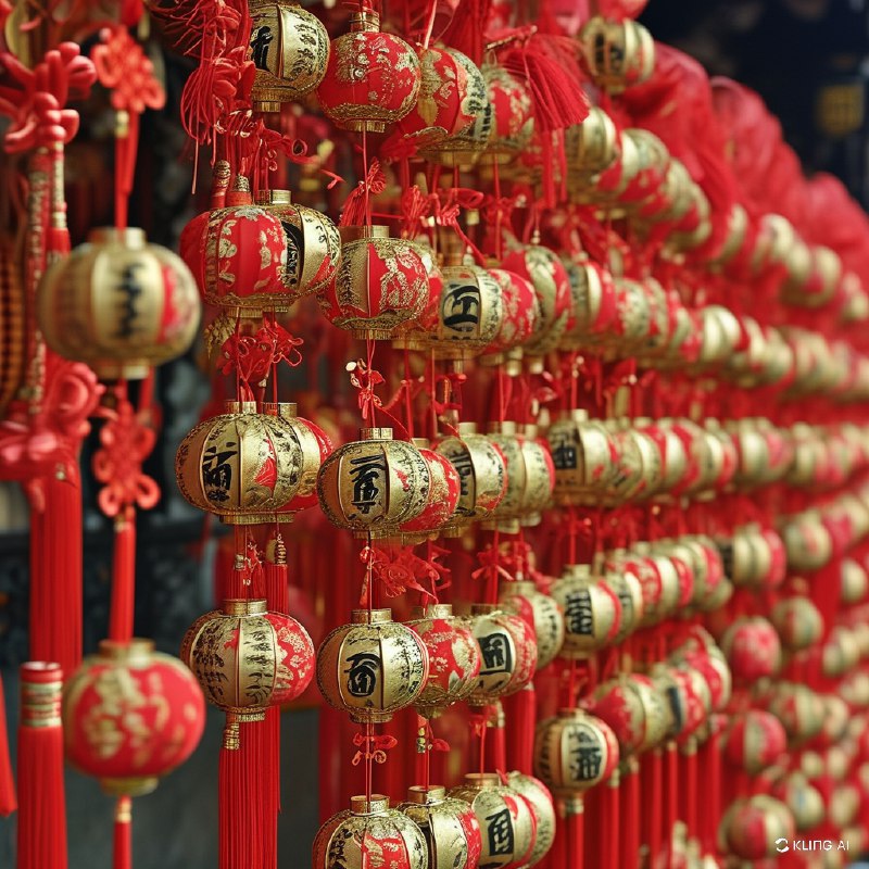 #Bing_Wallpaper"江苏省南京夫子庙里充满活力和沉浸感的新年祝福场景