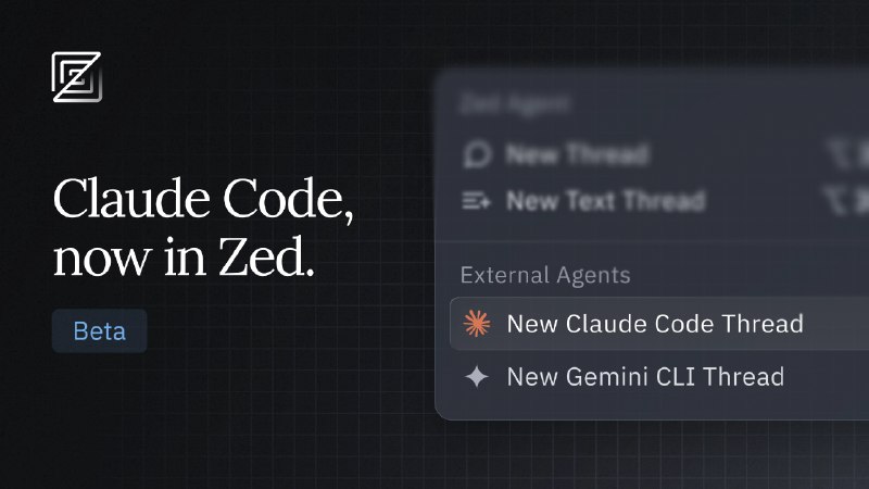 Claude Code: Now in Beta in Zed