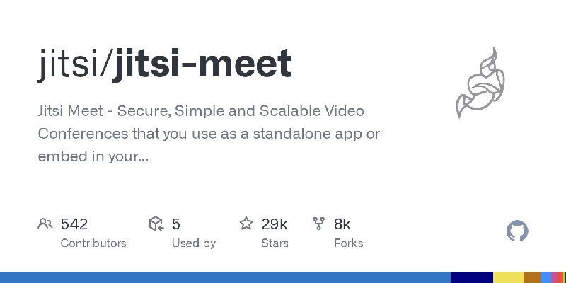 GitHub - jitsi/jitsi-meet: Jitsi Meet - Secure, Simple and Scalable Video Conferences that you use as a standalone app or embed…