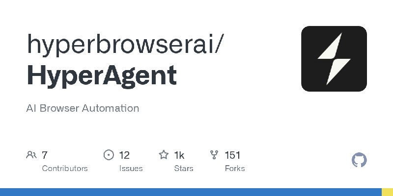 GitHub - hyperbrowserai/HyperAgent: AI Browser Automation