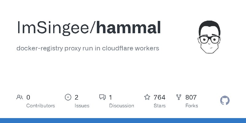 GitHub - ImSingee/hammal: docker-registry proxy run in cloudflare workers