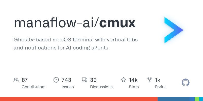 GitHub - manaflow-ai/cmux: Ghostty-based macOS terminal with vertical tabs and notifications for AI coding agents