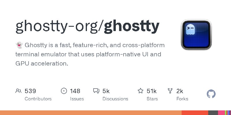 GitHub - ghostty-org/ghostty: 👻 Ghostty is a fast, feature-rich, and cross-platform terminal emulator that uses platform-native…