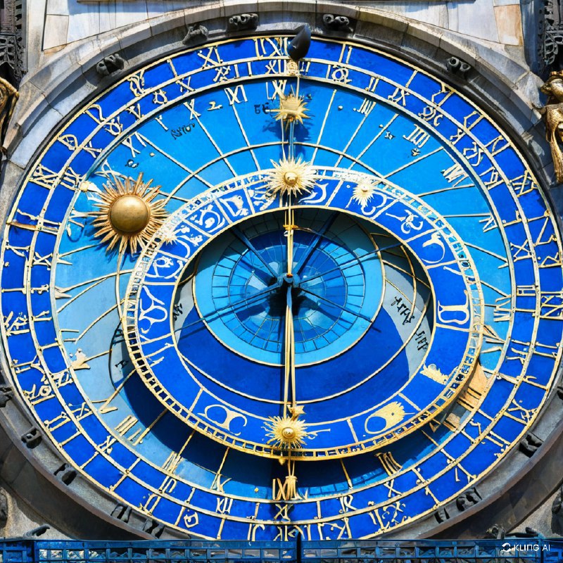 #Bing_Wallpaper威尼斯圣马可钟楼（Torre dell’Orologio）上的天文钟呈现出复杂而迷人的景象，捕捉了时间与天体运转的精髓