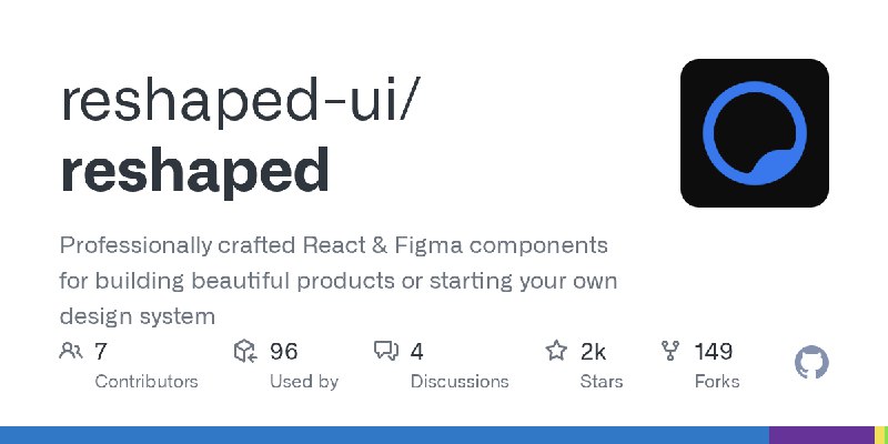 GitHub - reshaped-ui/reshaped: Professionally crafted React & Figma components for building beautiful products or starting your…