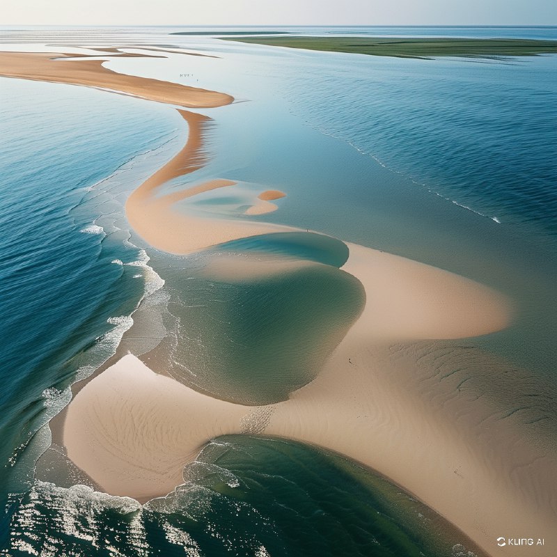 #Bing_Wallpaper“德国石勒苏益格-荷尔斯泰因瓦登海国家公园，这片宁静而未被触及的自然天堂呈现出令人叹为观止的空中景观