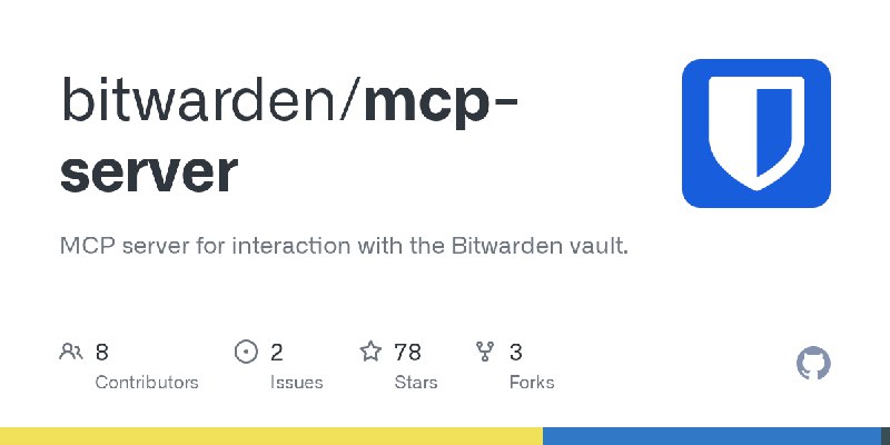 GitHub - bitwarden/mcp-server: MCP server for interaction with the Bitwarden vault.