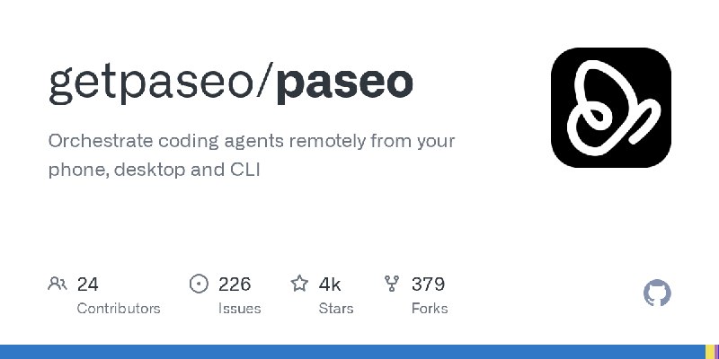 GitHub - getpaseo/paseo: Orchestrate coding agents remotely from your phone, desktop and CLI