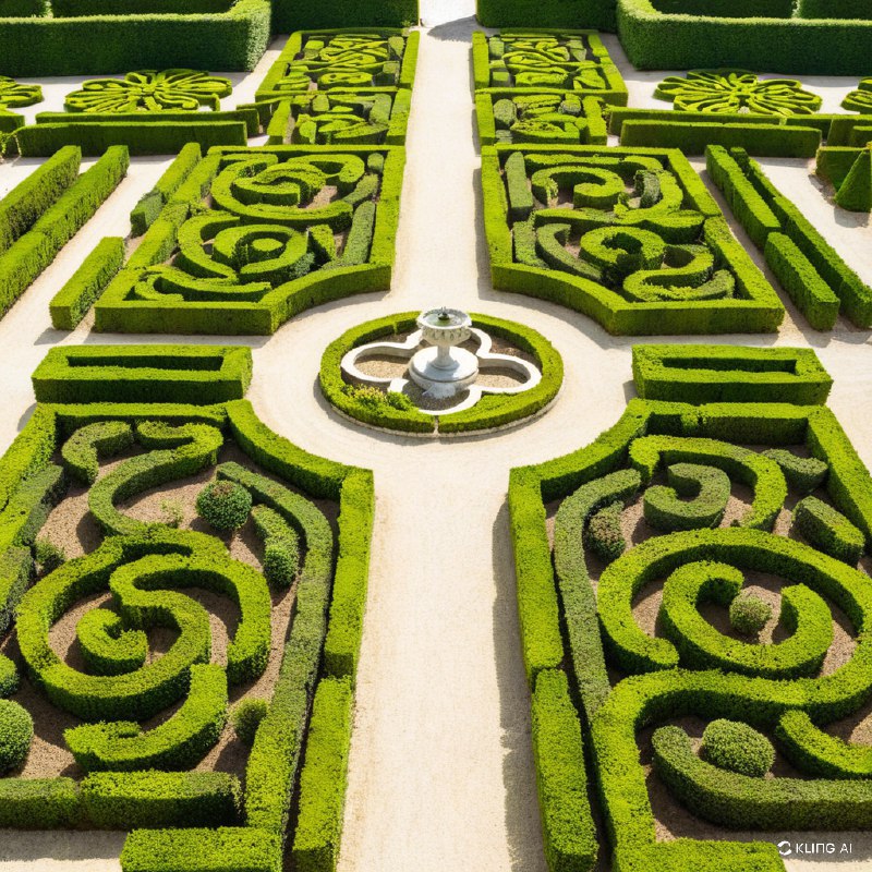 #Bing_Wallpaper在被誉为标志性建筑的法国卢瓦尔河谷维朗德里城堡中，有一处令人叹为观止的几何花园设计