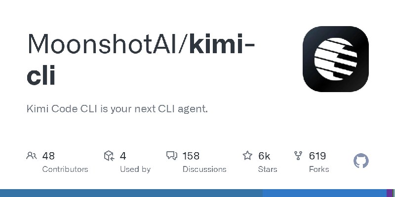 GitHub - MoonshotAI/kimi-cli: Kimi Code CLI is your next CLI agent.
