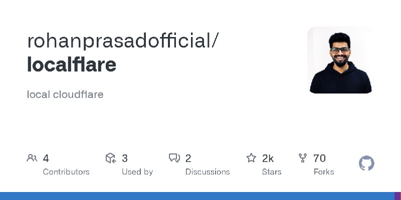 GitHub - rohanprasadofficial/localflare: local cloudflare