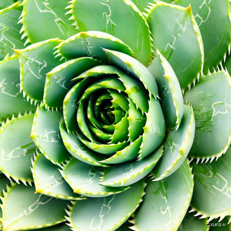 #Bing_WallpaperA close-up of a spiral pattern formed by the leaves of an aloe plant, exhibiting vibrant green hues and sharp, well-defined edges. The background features a blurred natural setting.特写镜头展示了一株芦荟植物叶片形成的螺旋图案，呈现出鲜艳的绿色色调和清晰分明的边缘