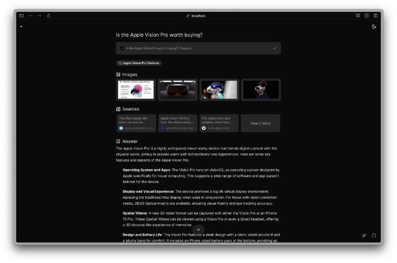 Morphic - 一个开源的 AI 搜索引擎