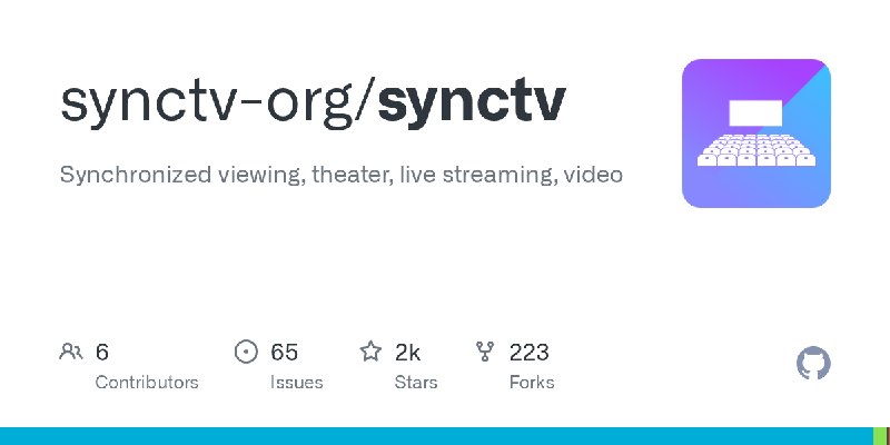 GitHub - synctv-org/synctv: Synchronized viewing, theater, live streaming, video