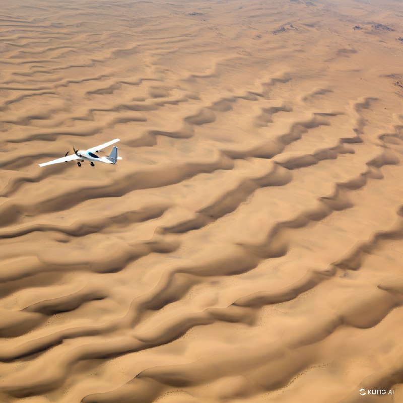 #Bing_Wallpaper“俯瞰广袤的纳米比亚沙漠，这片金色的沙丘延绵不绝，其复杂的纹理与流畅的图案由风塑造