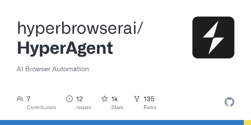 GitHub - hyperbrowserai/HyperAgent: AI Browser Automation