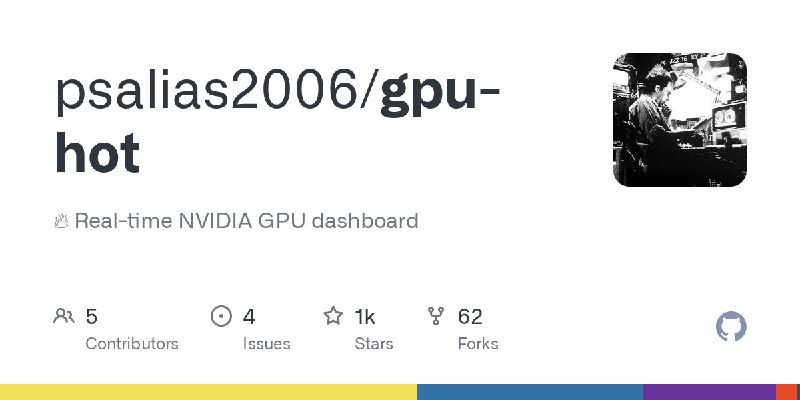 GitHub - psalias2006/gpu-hot: 🔥 Real-time NVIDIA GPU dashboard