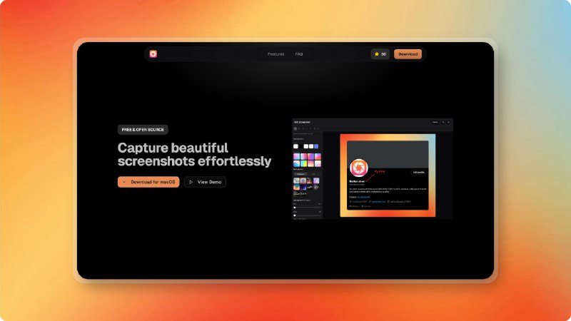 Better Shot - Free Screenshot Tool for macOS