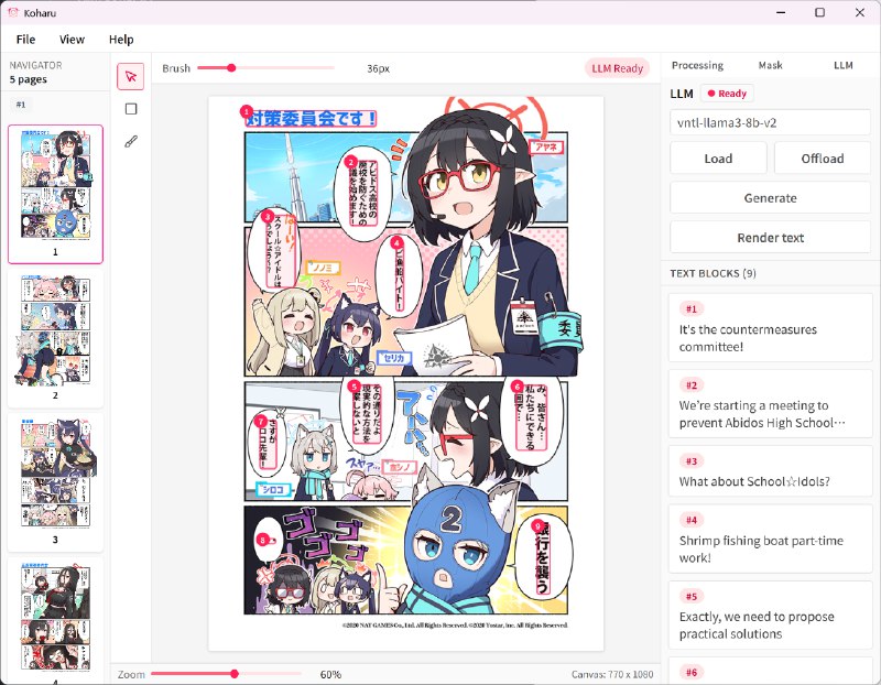 用 Rust 写了一个跨平台 LLM 汉化漫画的工具#分享创造9yu:支持日语翻译到中文、英文