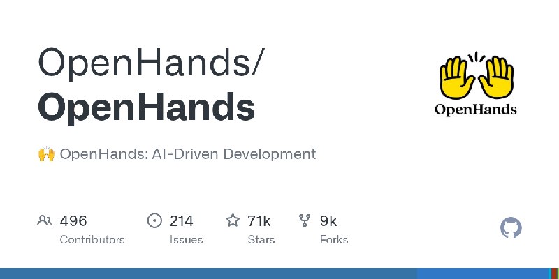 GitHub - OpenHands/OpenHands: 🙌 OpenHands: AI-Driven Development