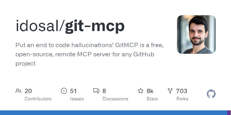 GitHub - idosal/git-mcp: Put an end to code hallucinations! GitMCP is a free, open-source, remote MCP server for any GitHub project