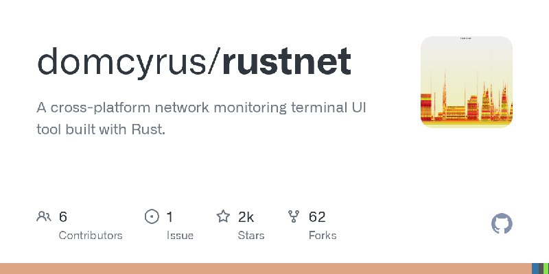 GitHub - domcyrus/rustnet: A cross-platform network monitoring terminal UI tool built with Rust.