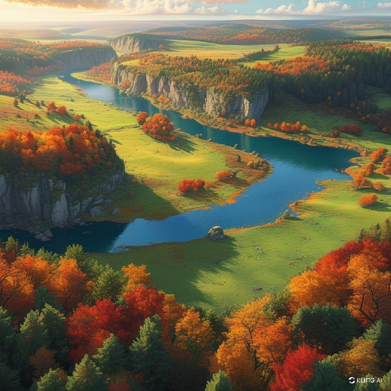 #Bing_Wallpaper航拍视角下的比利时布永广袤秋季景观，捕捉着雄伟的“巨人安息之地”