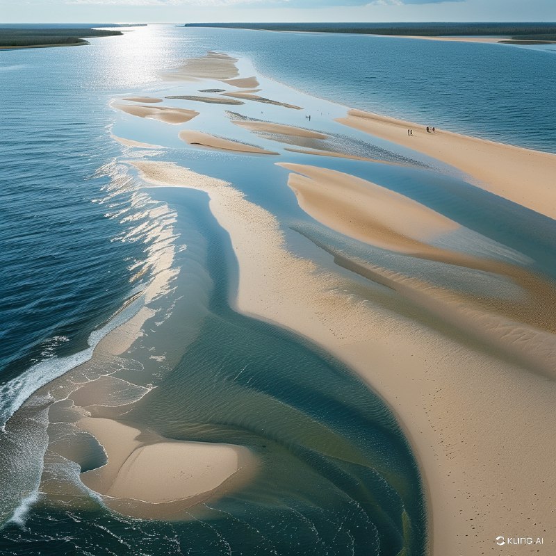 #Bing_Wallpaper“德国石勒苏益格-荷尔斯泰因瓦登海国家公园，这片宁静而未被触及的自然天堂呈现出令人叹为观止的空中景观