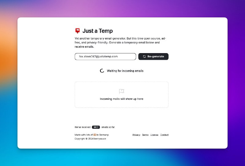 一些免费好用且UI在线的临时邮箱（含开源推荐#资源荟萃详细的原文介绍：Temp Mail 推荐：免费好用的一次性临时邮箱大全 匿名接收信息----------------------在网络上隐藏个人信息是老生常谈的话题了