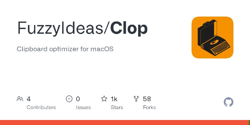 GitHub - FuzzyIdeas/Clop: Clipboard optimizer for macOS