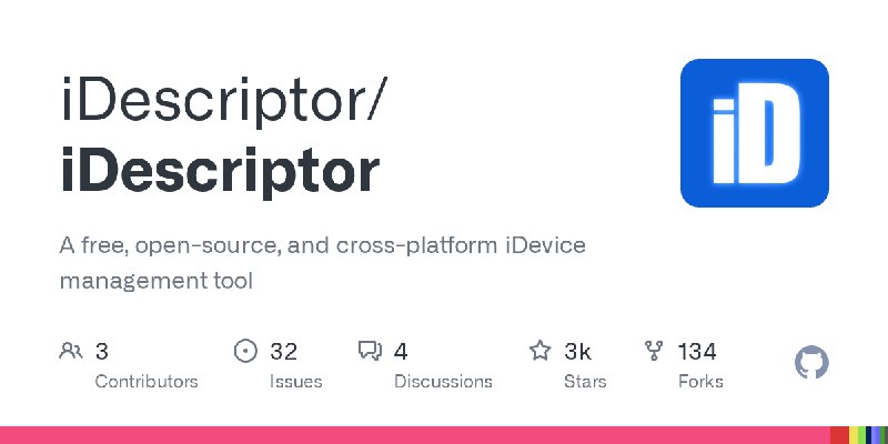 GitHub - iDescriptor/iDescriptor: A free, open-source, and cross-platform iDevice management tool