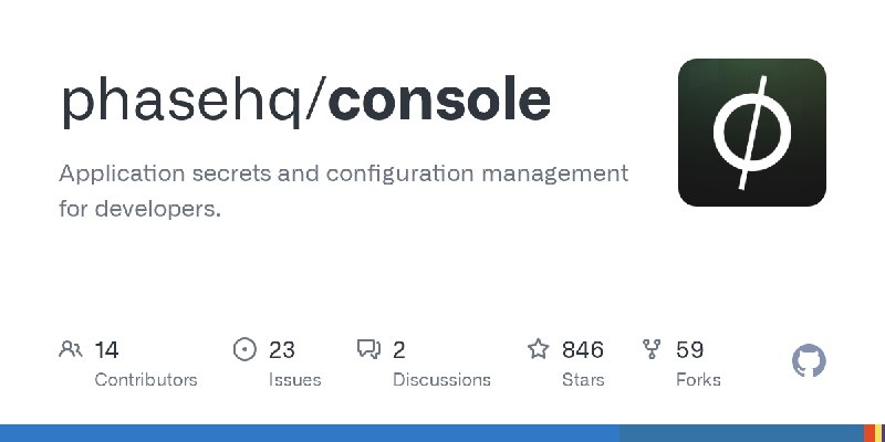 GitHub - phasehq/console: Application secrets and configuration management for developers.