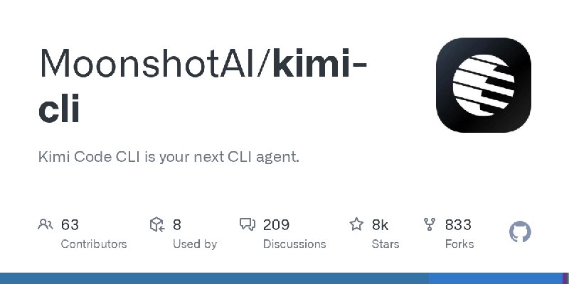 GitHub - MoonshotAI/kimi-cli: Kimi Code CLI is your next CLI agent.