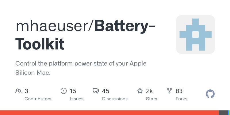 GitHub - mhaeuser/Battery-Toolkit: Control the platform power state of your Apple Silicon Mac.