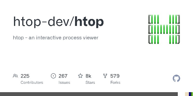 GitHub - htop-dev/htop: htop - an interactive process viewer