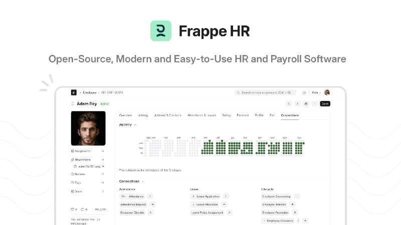 GitHub - frappe/hrms: Open Source HR and Payroll Software