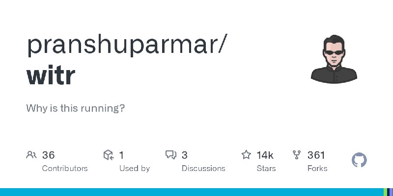 GitHub - pranshuparmar/witr: Why is this running?