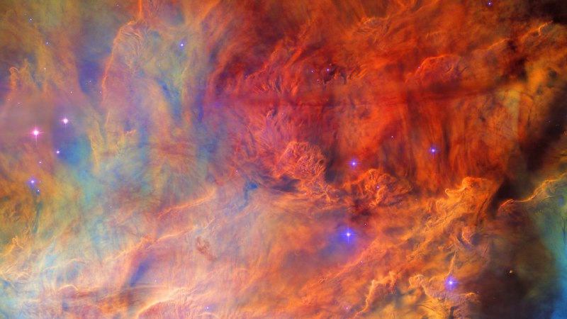 #Bing_Wallpaper从前有一颗星星礁湖星云中的星际云，由哈勃太空望远镜拍摄 (© ESA/NASA)4K | 1080P
